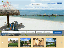 Tablet Screenshot of capecoral4vacation.com